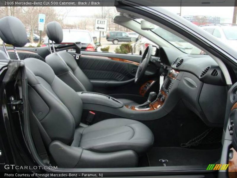 Black / Black 2006 Mercedes-Benz CLK 500 Cabriolet