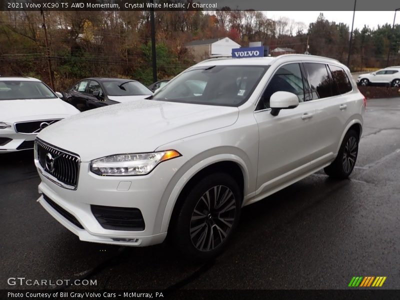 Crystal White Metallic / Charcoal 2021 Volvo XC90 T5 AWD Momentum