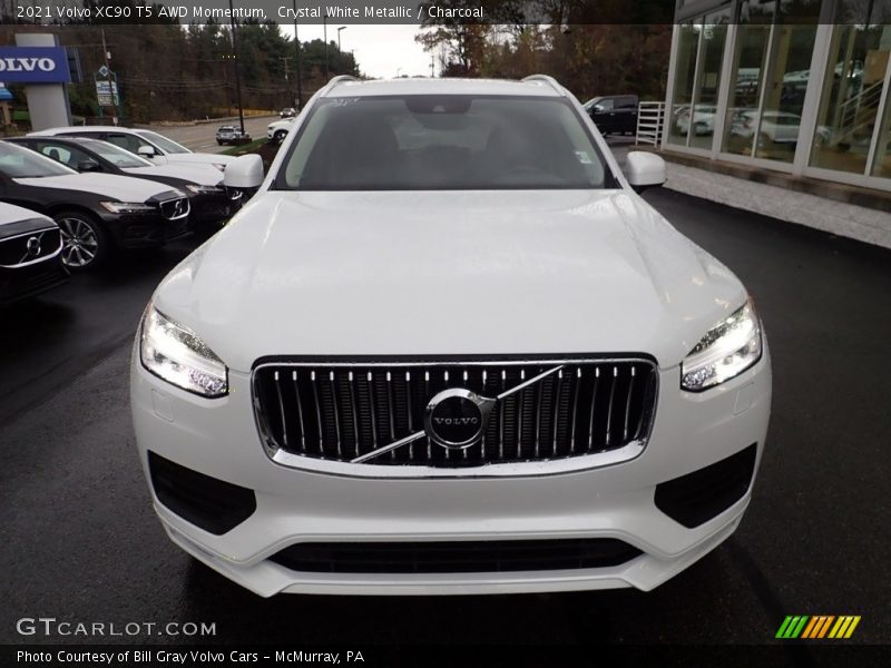 Crystal White Metallic / Charcoal 2021 Volvo XC90 T5 AWD Momentum