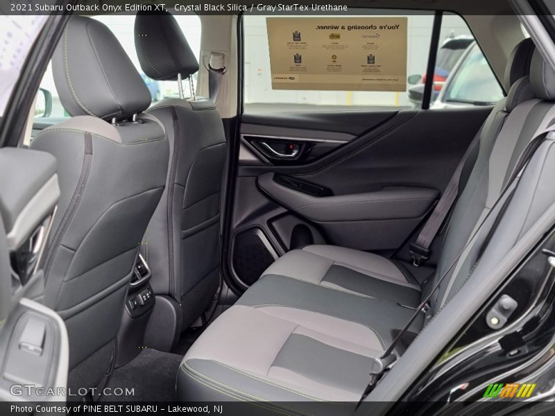 Rear Seat of 2021 Outback Onyx Edition XT