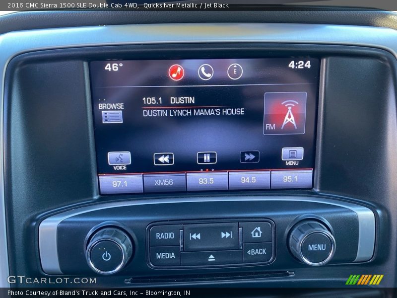 Controls of 2016 Sierra 1500 SLE Double Cab 4WD