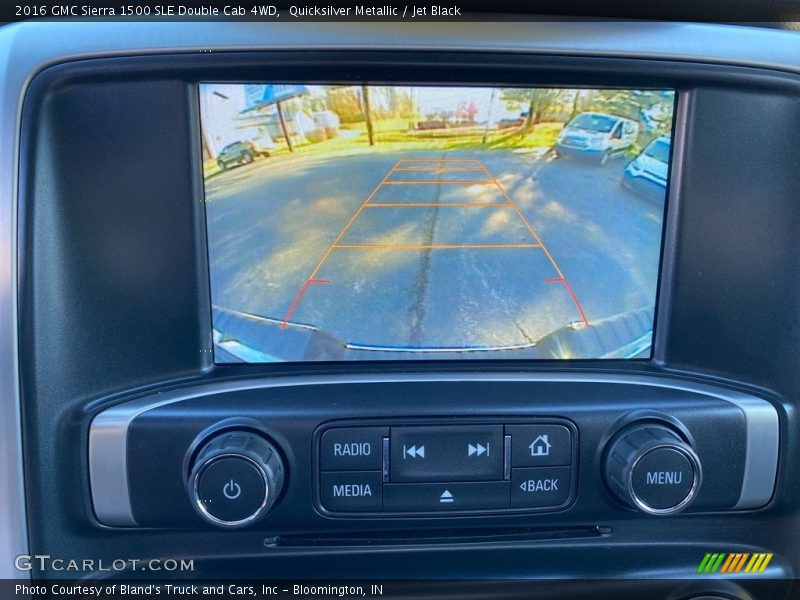 Quicksilver Metallic / Jet Black 2016 GMC Sierra 1500 SLE Double Cab 4WD