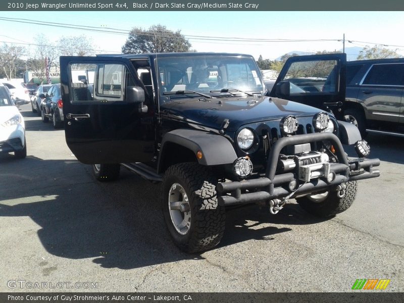 Black / Dark Slate Gray/Medium Slate Gray 2010 Jeep Wrangler Unlimited Sport 4x4