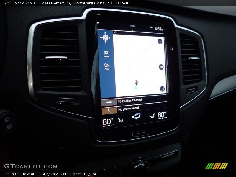 Crystal White Metallic / Charcoal 2021 Volvo XC90 T5 AWD Momentum