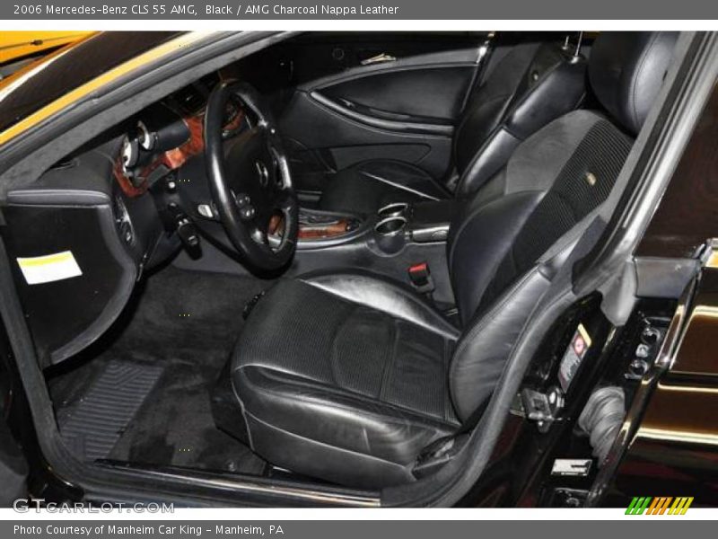 Black / AMG Charcoal Nappa Leather 2006 Mercedes-Benz CLS 55 AMG