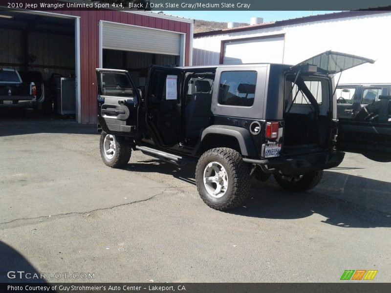 Black / Dark Slate Gray/Medium Slate Gray 2010 Jeep Wrangler Unlimited Sport 4x4