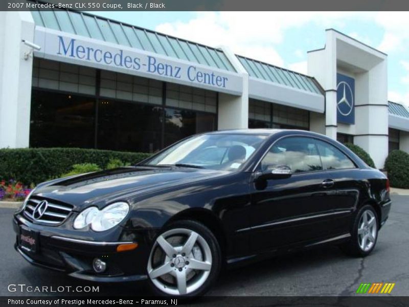 Black / Black 2007 Mercedes-Benz CLK 550 Coupe