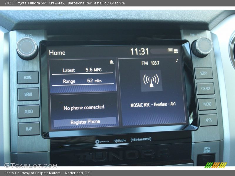 Barcelona Red Metallic / Graphite 2021 Toyota Tundra SR5 CrewMax