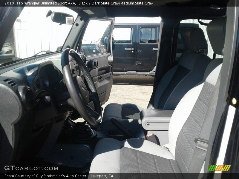 Black / Dark Slate Gray/Medium Slate Gray 2010 Jeep Wrangler Unlimited Sport 4x4