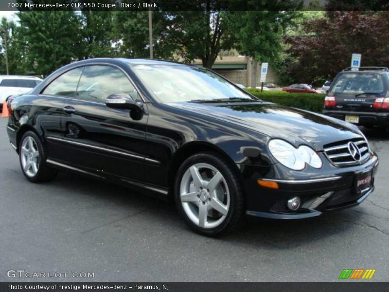 Black / Black 2007 Mercedes-Benz CLK 550 Coupe