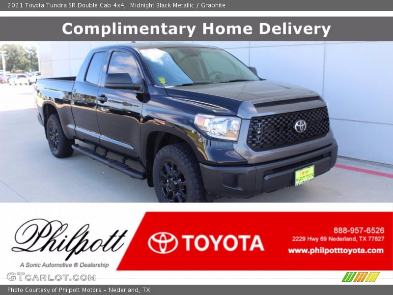 Midnight Black Metallic / Graphite 2021 Toyota Tundra SR Double Cab 4x4