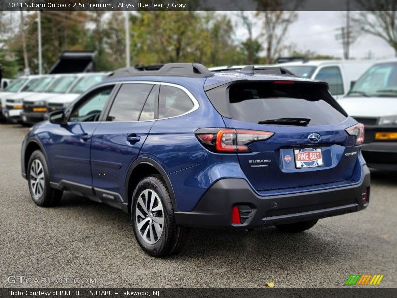 Abyss Blue Pearl / Gray 2021 Subaru Outback 2.5i Premium