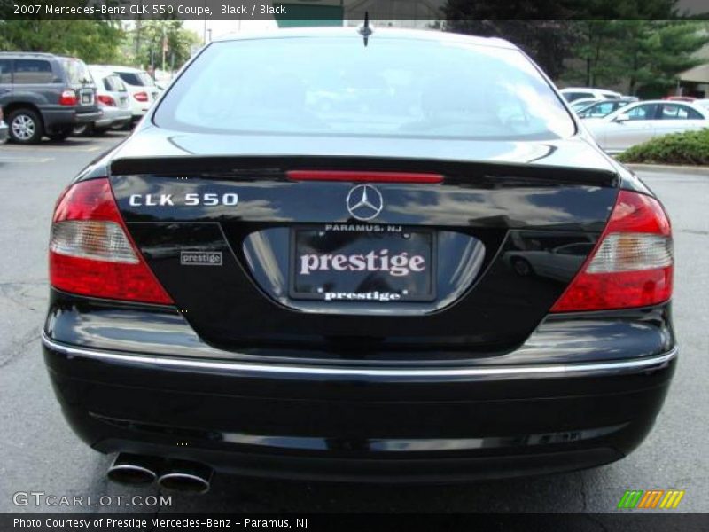 Black / Black 2007 Mercedes-Benz CLK 550 Coupe