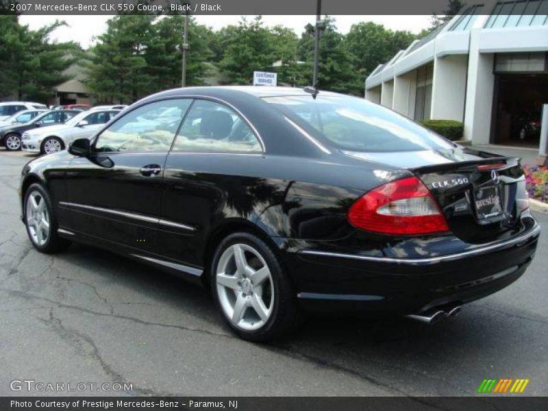 Black / Black 2007 Mercedes-Benz CLK 550 Coupe