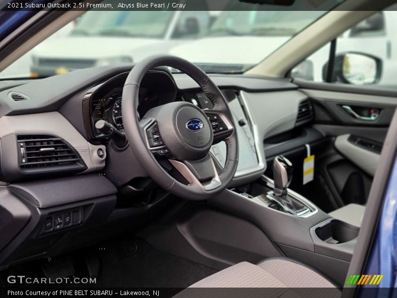 Abyss Blue Pearl / Gray 2021 Subaru Outback 2.5i Premium