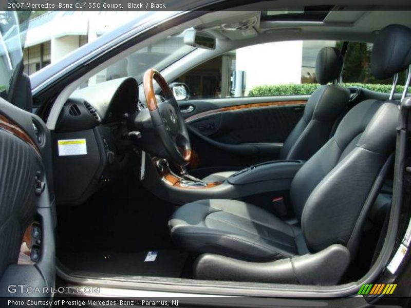 Black / Black 2007 Mercedes-Benz CLK 550 Coupe