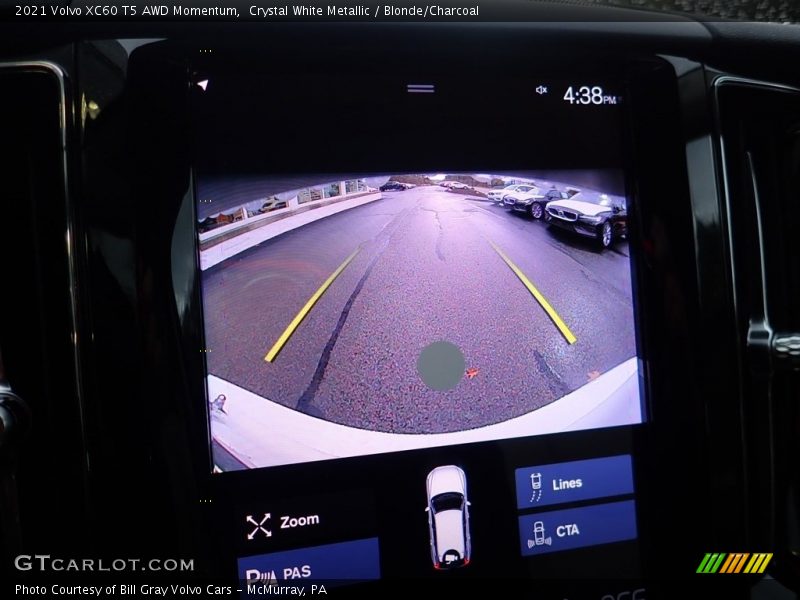 Crystal White Metallic / Blonde/Charcoal 2021 Volvo XC60 T5 AWD Momentum