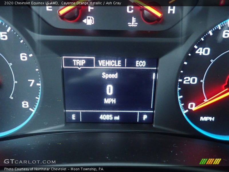 Cayenne Orange Metallic / Ash Gray 2020 Chevrolet Equinox LS AWD