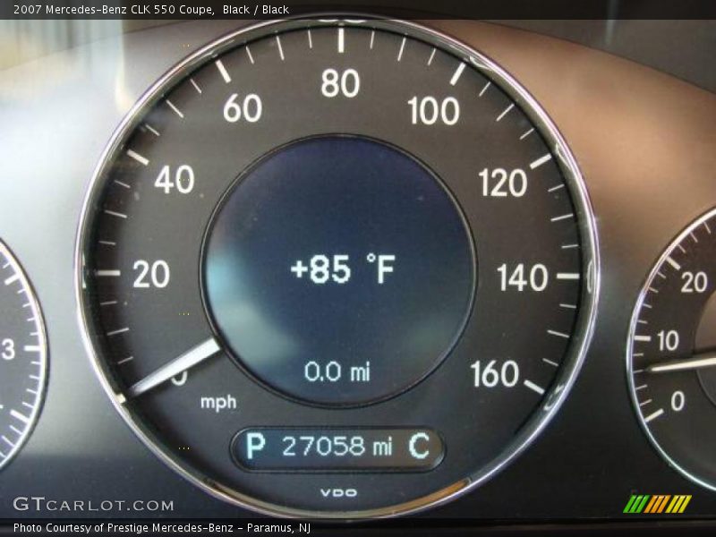 Black / Black 2007 Mercedes-Benz CLK 550 Coupe