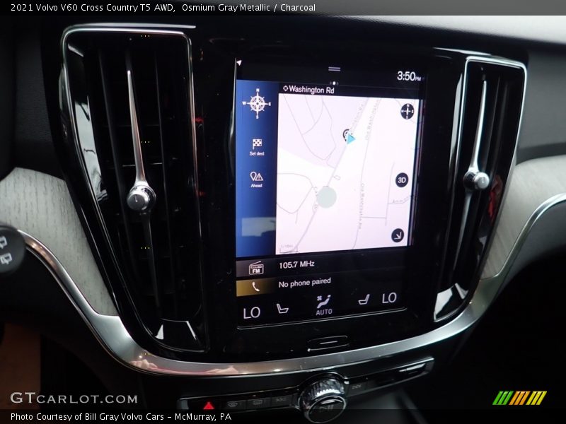 Navigation of 2021 V60 Cross Country T5 AWD