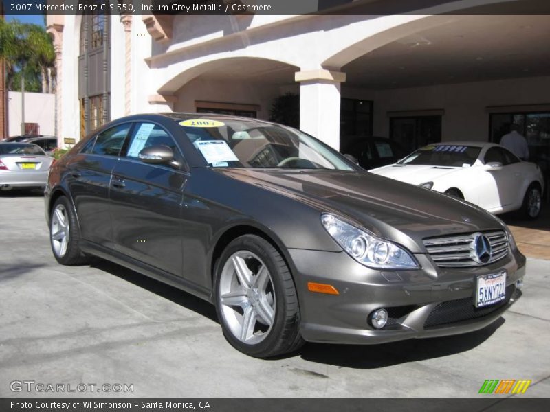 Indium Grey Metallic / Cashmere 2007 Mercedes-Benz CLS 550