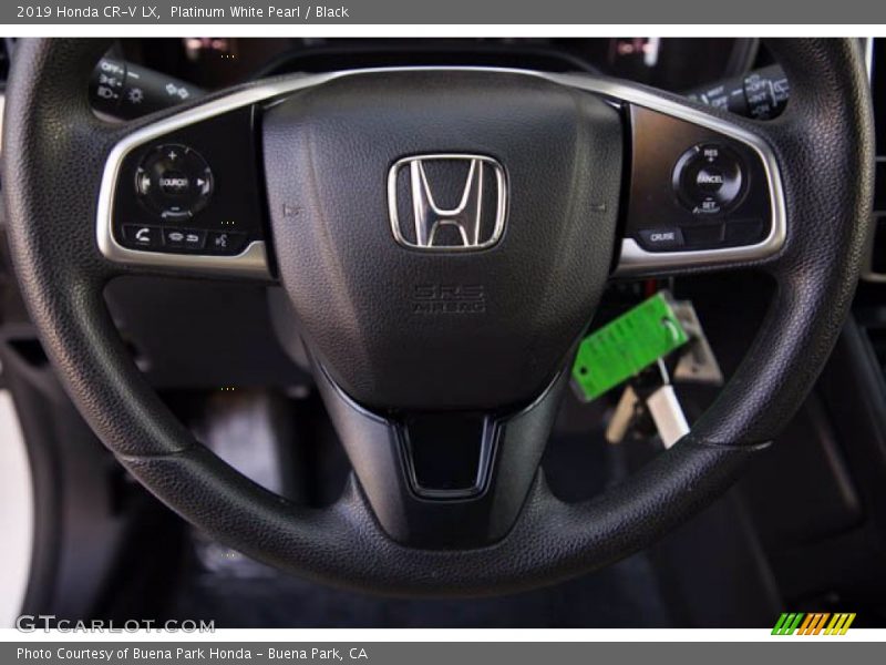 Platinum White Pearl / Black 2019 Honda CR-V LX