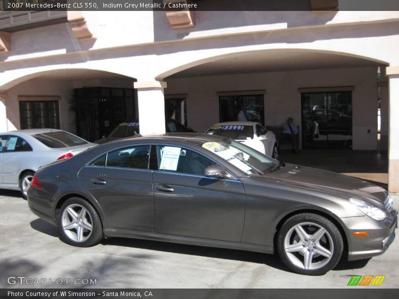 Indium Grey Metallic / Cashmere 2007 Mercedes-Benz CLS 550