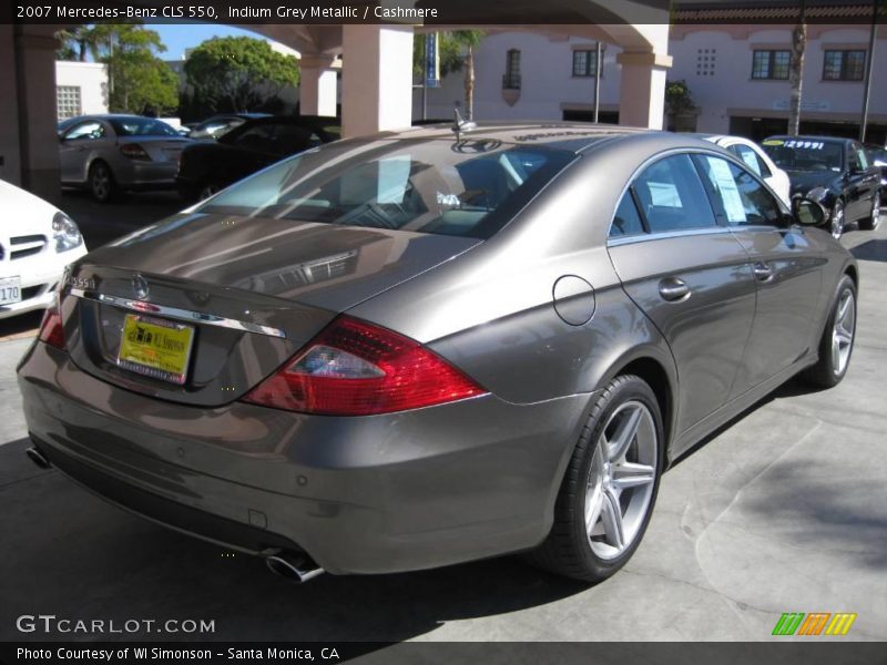 Indium Grey Metallic / Cashmere 2007 Mercedes-Benz CLS 550