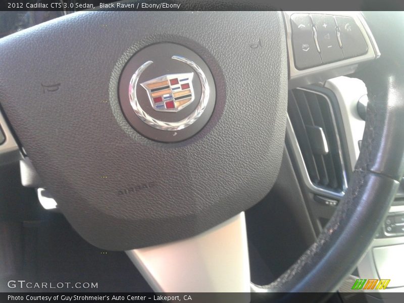 Black Raven / Ebony/Ebony 2012 Cadillac CTS 3.0 Sedan