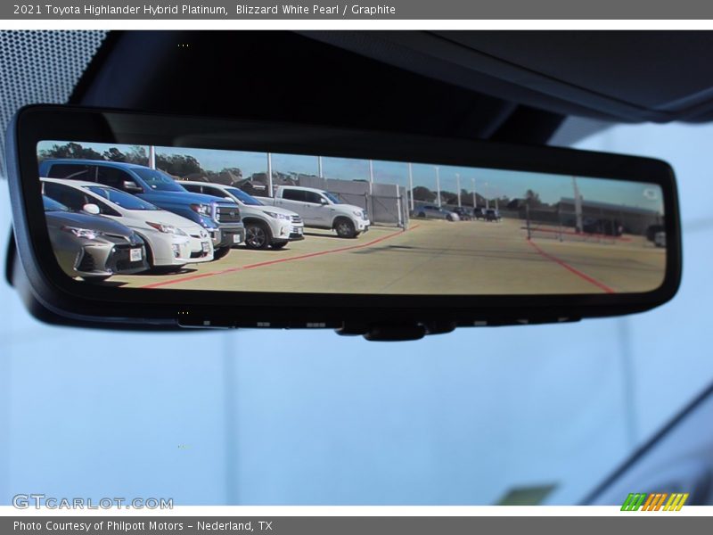 Blizzard White Pearl / Graphite 2021 Toyota Highlander Hybrid Platinum