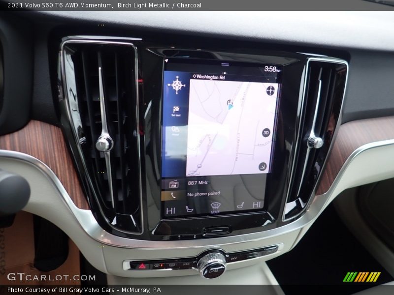 Navigation of 2021 S60 T6 AWD Momentum