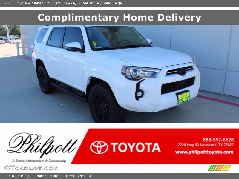 Super White / Sand Beige 2021 Toyota 4Runner SR5 Premium 4x4