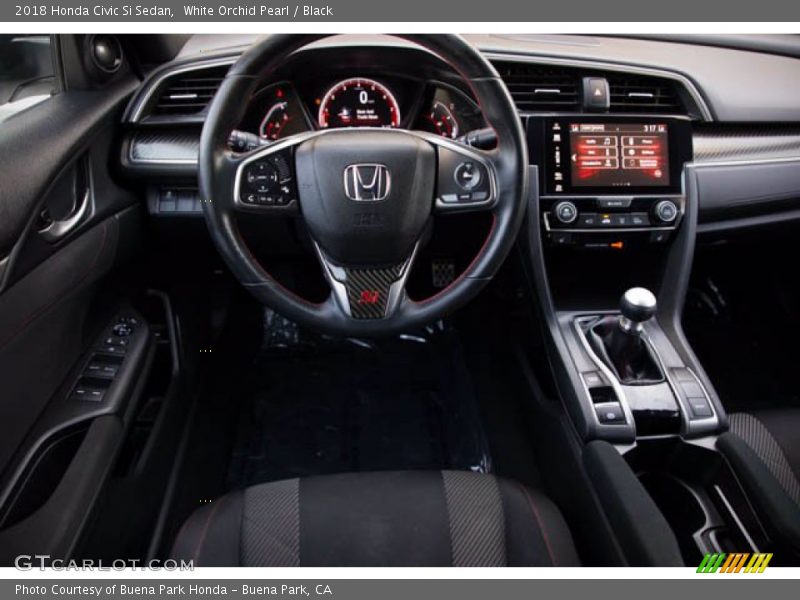 White Orchid Pearl / Black 2018 Honda Civic Si Sedan