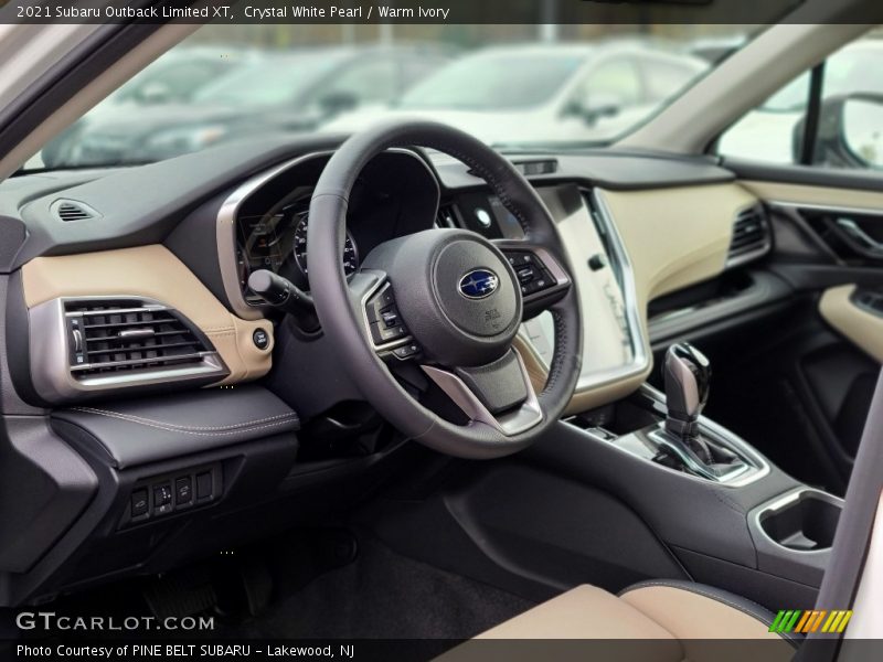 Dashboard of 2021 Outback Limited XT
