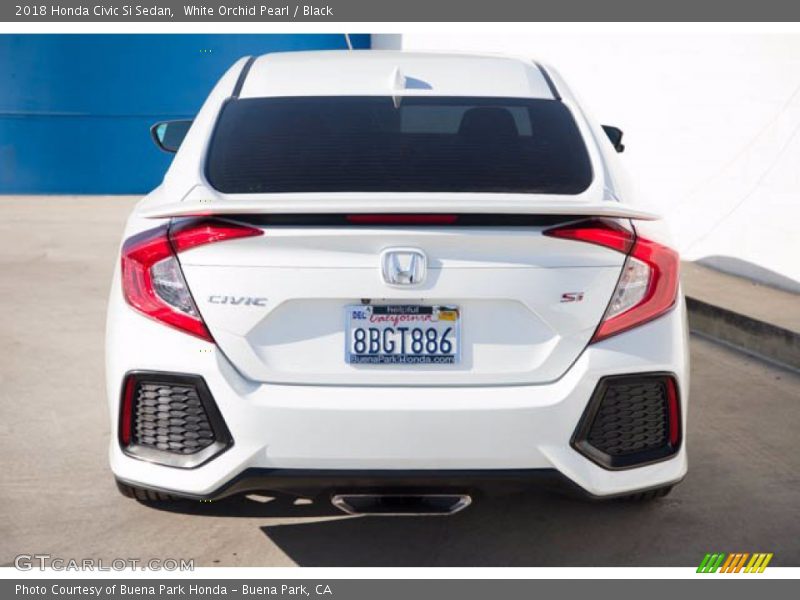 White Orchid Pearl / Black 2018 Honda Civic Si Sedan