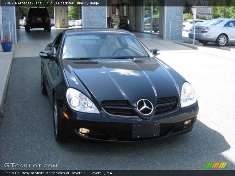 Black / Beige 2007 Mercedes-Benz SLK 280 Roadster