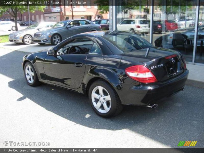 Black / Beige 2007 Mercedes-Benz SLK 280 Roadster