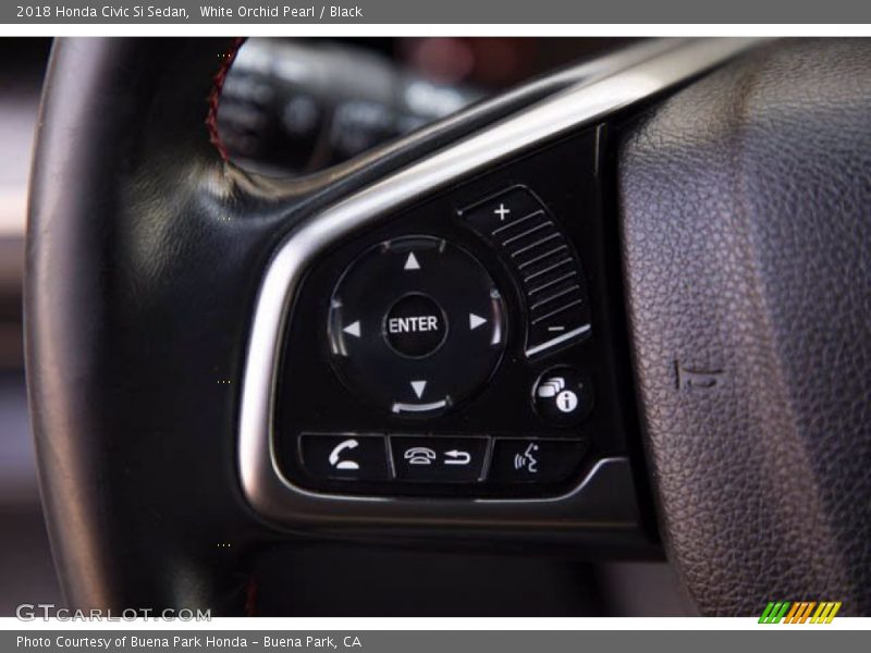 White Orchid Pearl / Black 2018 Honda Civic Si Sedan