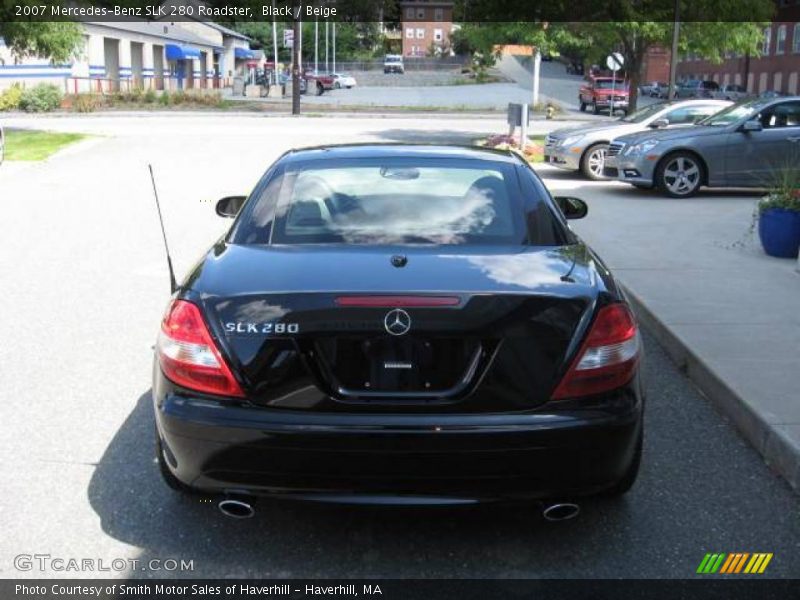 Black / Beige 2007 Mercedes-Benz SLK 280 Roadster