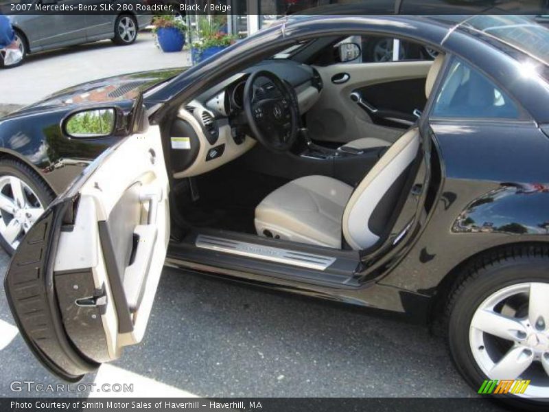 Black / Beige 2007 Mercedes-Benz SLK 280 Roadster