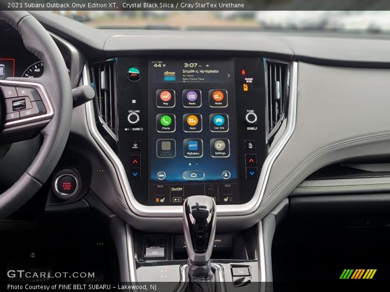 Crystal Black Silica / Gray StarTex Urethane 2021 Subaru Outback Onyx Edition XT