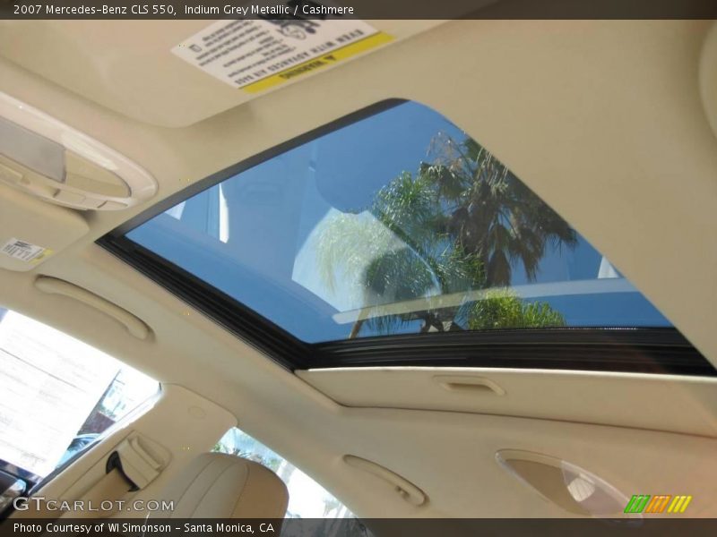 Indium Grey Metallic / Cashmere 2007 Mercedes-Benz CLS 550