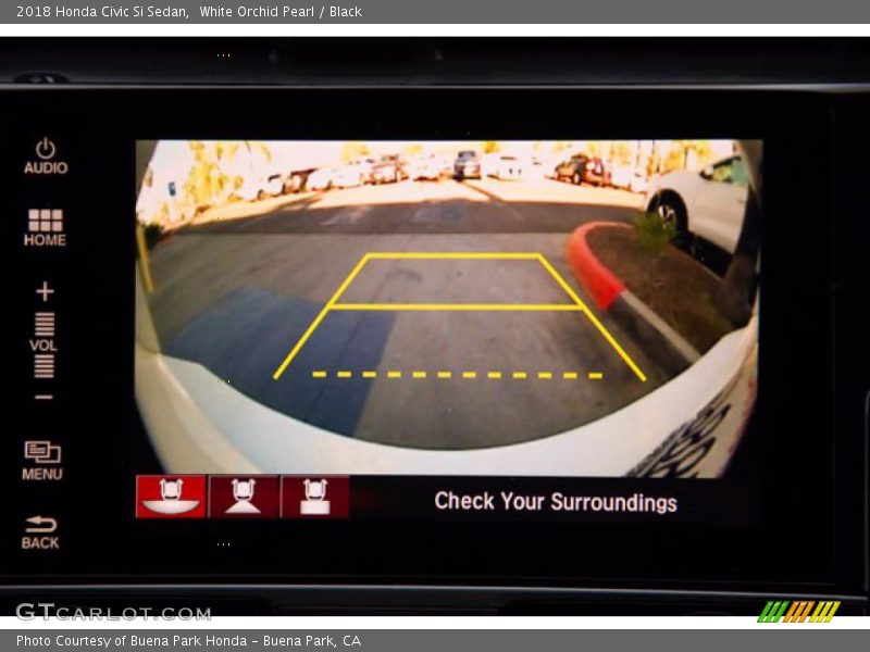 White Orchid Pearl / Black 2018 Honda Civic Si Sedan