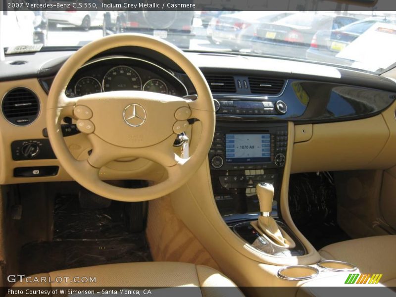Indium Grey Metallic / Cashmere 2007 Mercedes-Benz CLS 550