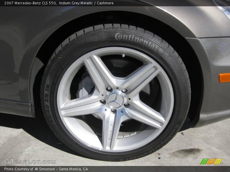 Indium Grey Metallic / Cashmere 2007 Mercedes-Benz CLS 550