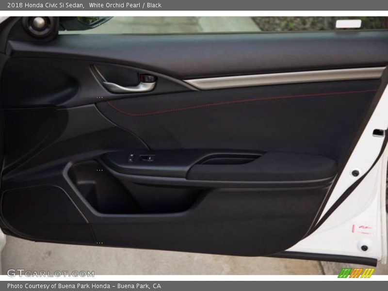 White Orchid Pearl / Black 2018 Honda Civic Si Sedan