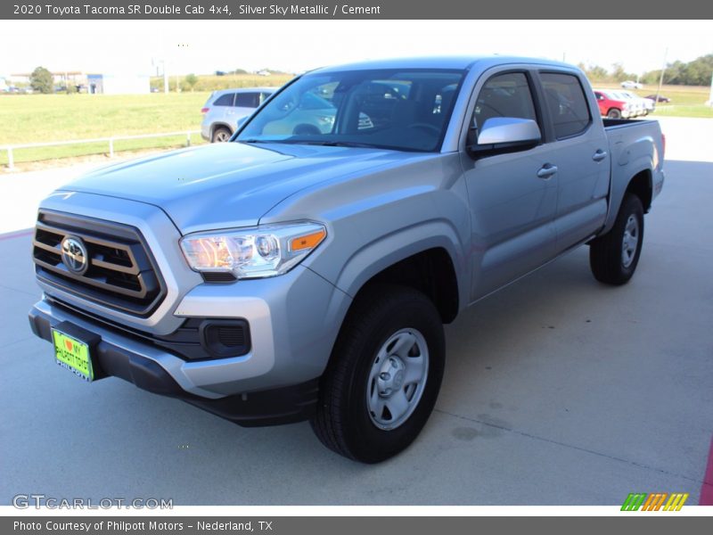 Silver Sky Metallic / Cement 2020 Toyota Tacoma SR Double Cab 4x4