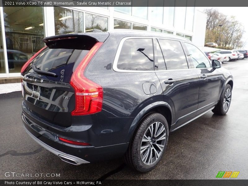 Savile Gray Metallic / Charcoal 2021 Volvo XC90 T6 AWD Momentum