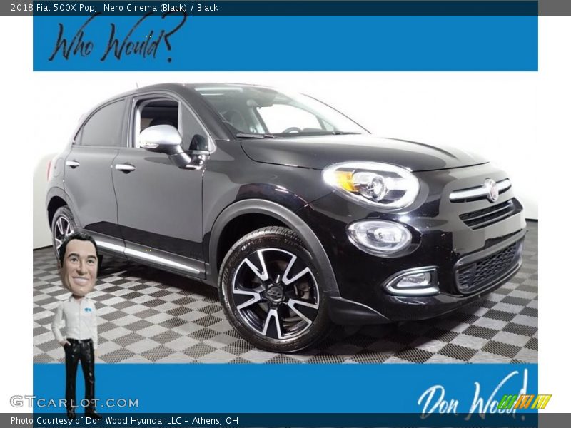 Nero Cinema (Black) / Black 2018 Fiat 500X Pop