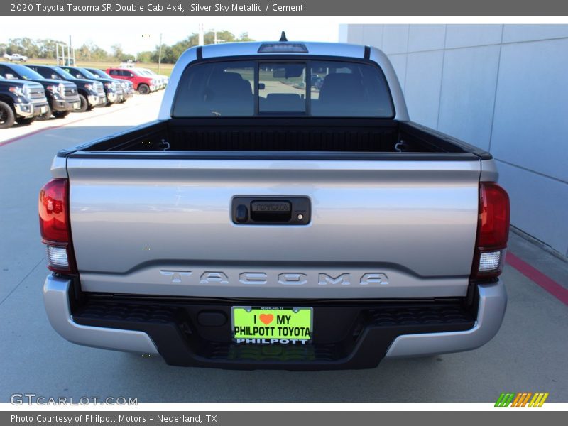 Silver Sky Metallic / Cement 2020 Toyota Tacoma SR Double Cab 4x4